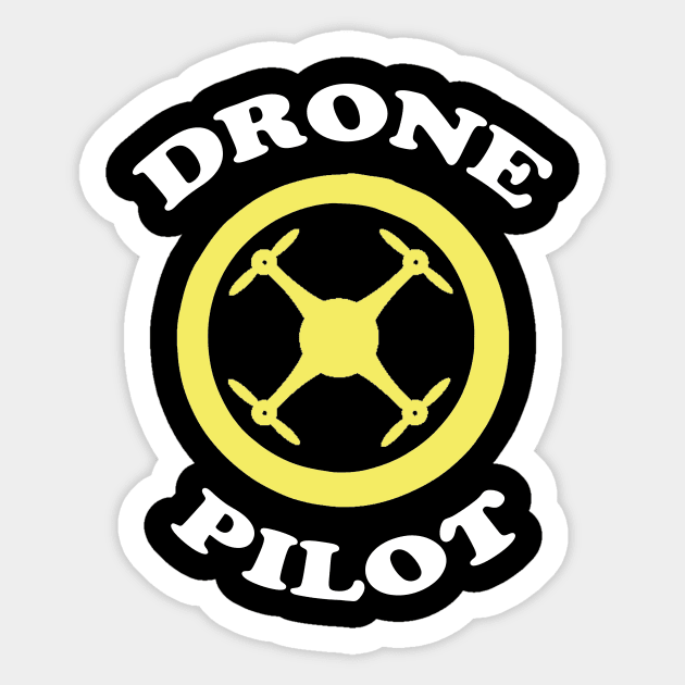 Drone Pilot Hover Sticker by outrigger